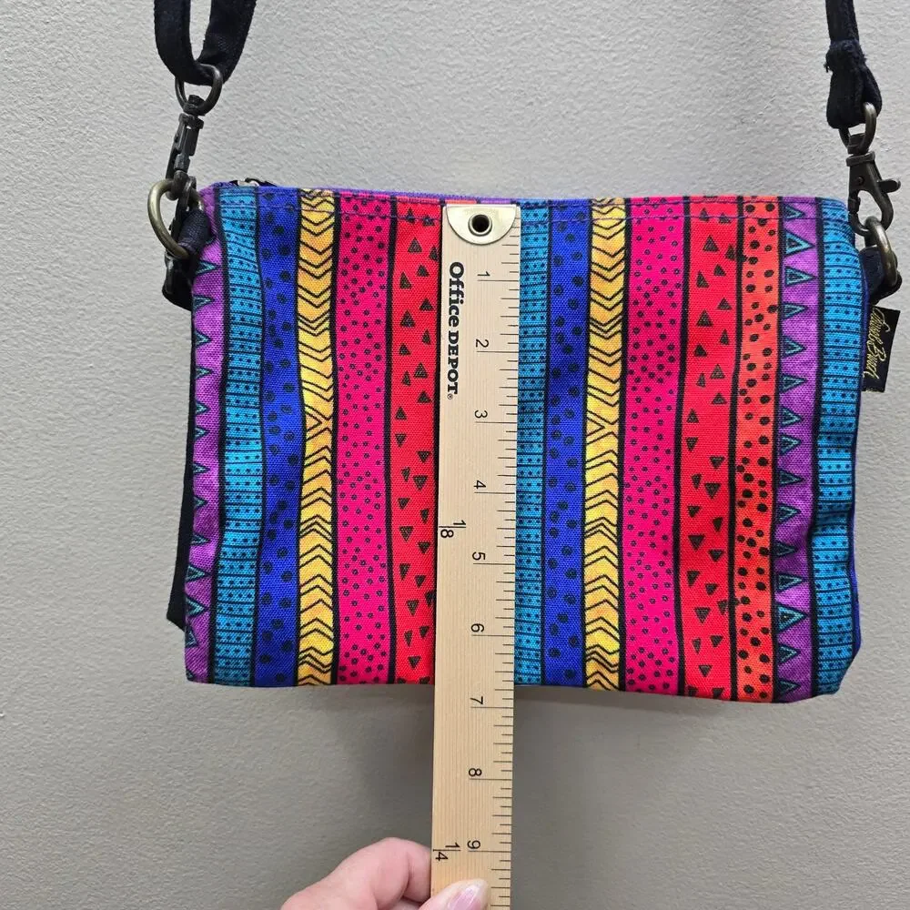 Laurel Burch Cats Feline Friends 2Pc Crossbody +Organizer Bag Boho Multicolor - Picture 10 of 11